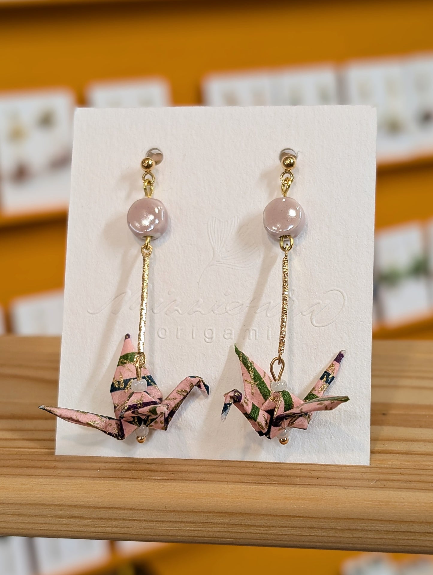 Handmade Origami Crane Earrings - Multiple styles To Choose From
