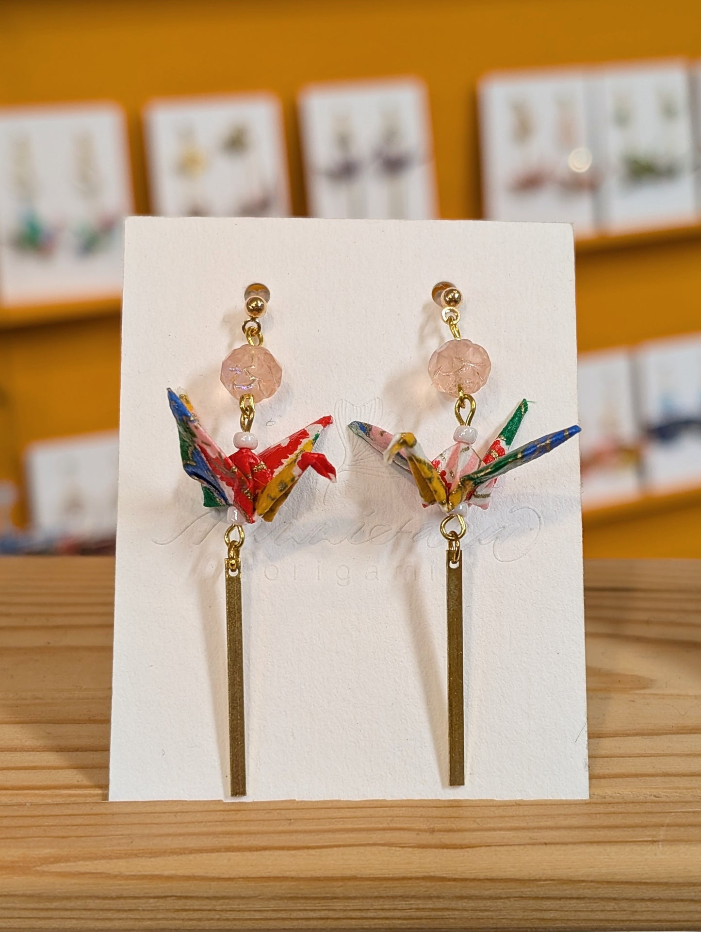 Handmade Origami Crane Earrings - Multiple styles To Choose From
