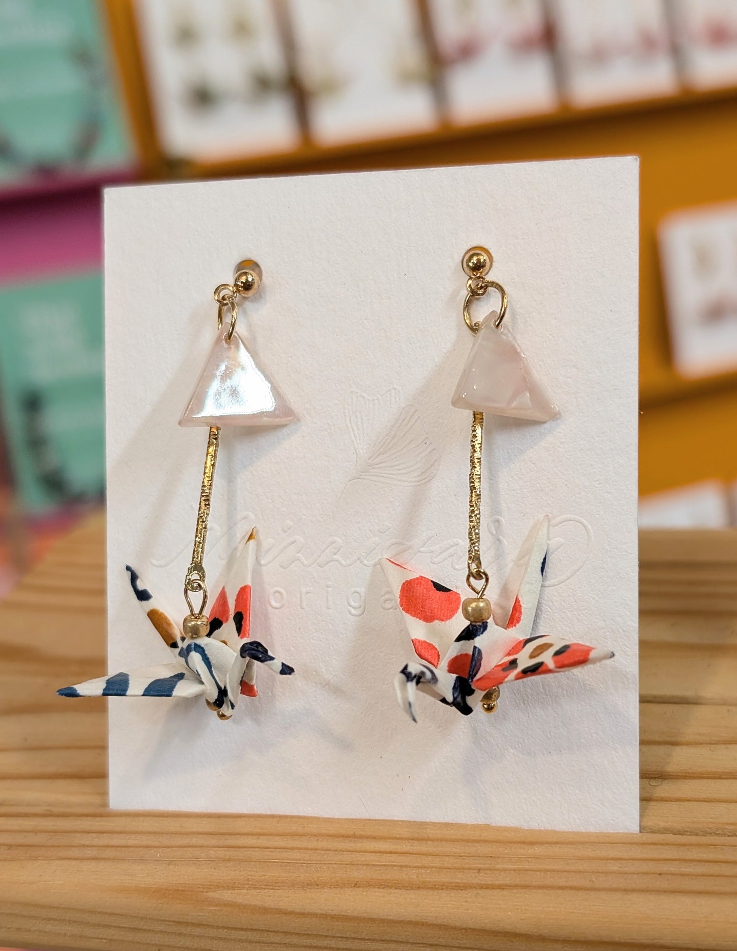 Handmade Origami Crane Earrings - Multiple styles To Choose From