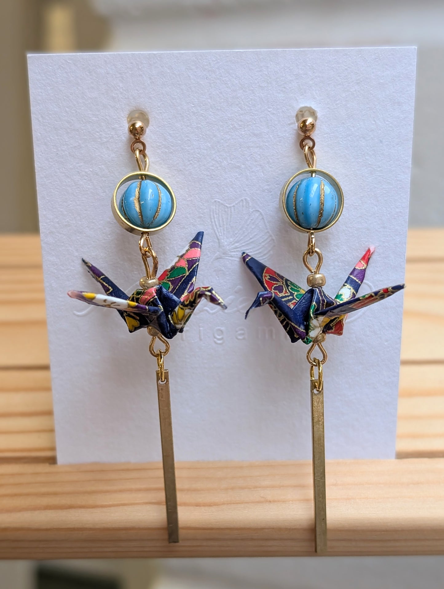 Handmade Origami Crane Earrings - Multiple styles To Choose From