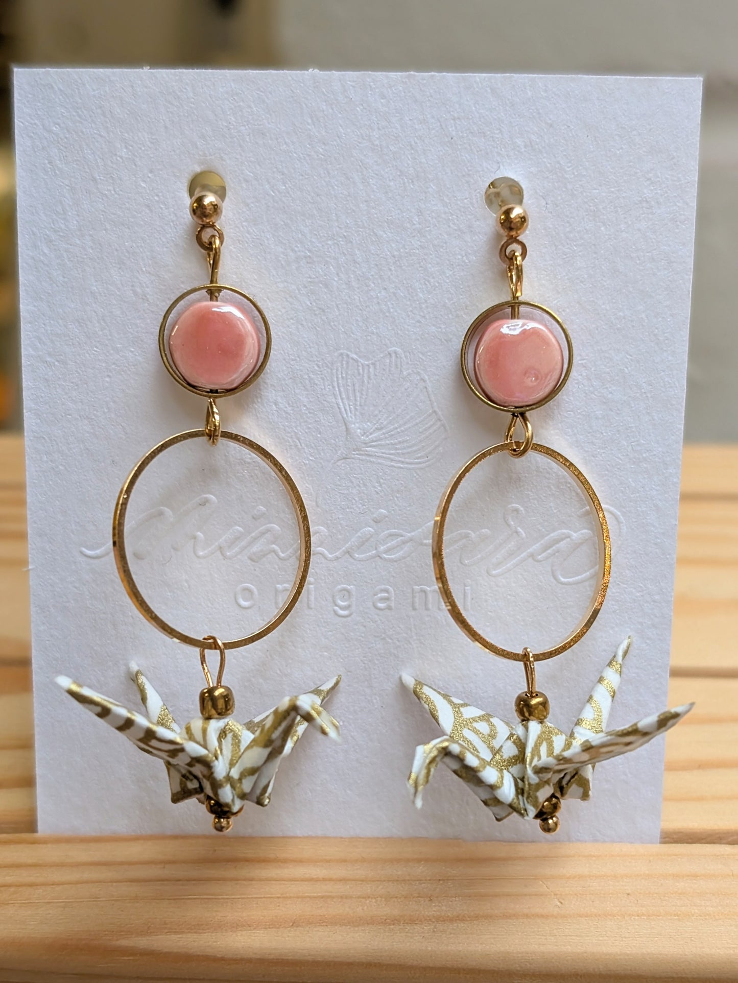 Handmade Origami Crane Earrings - Multiple styles To Choose From