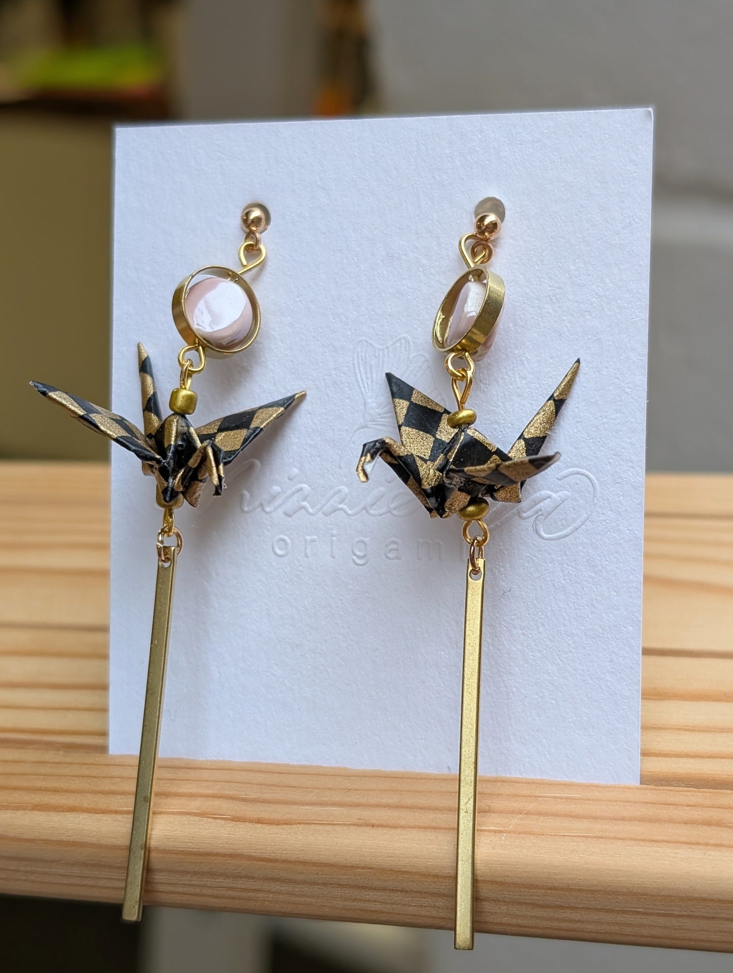 Handmade Origami Crane Earrings - Multiple styles To Choose From