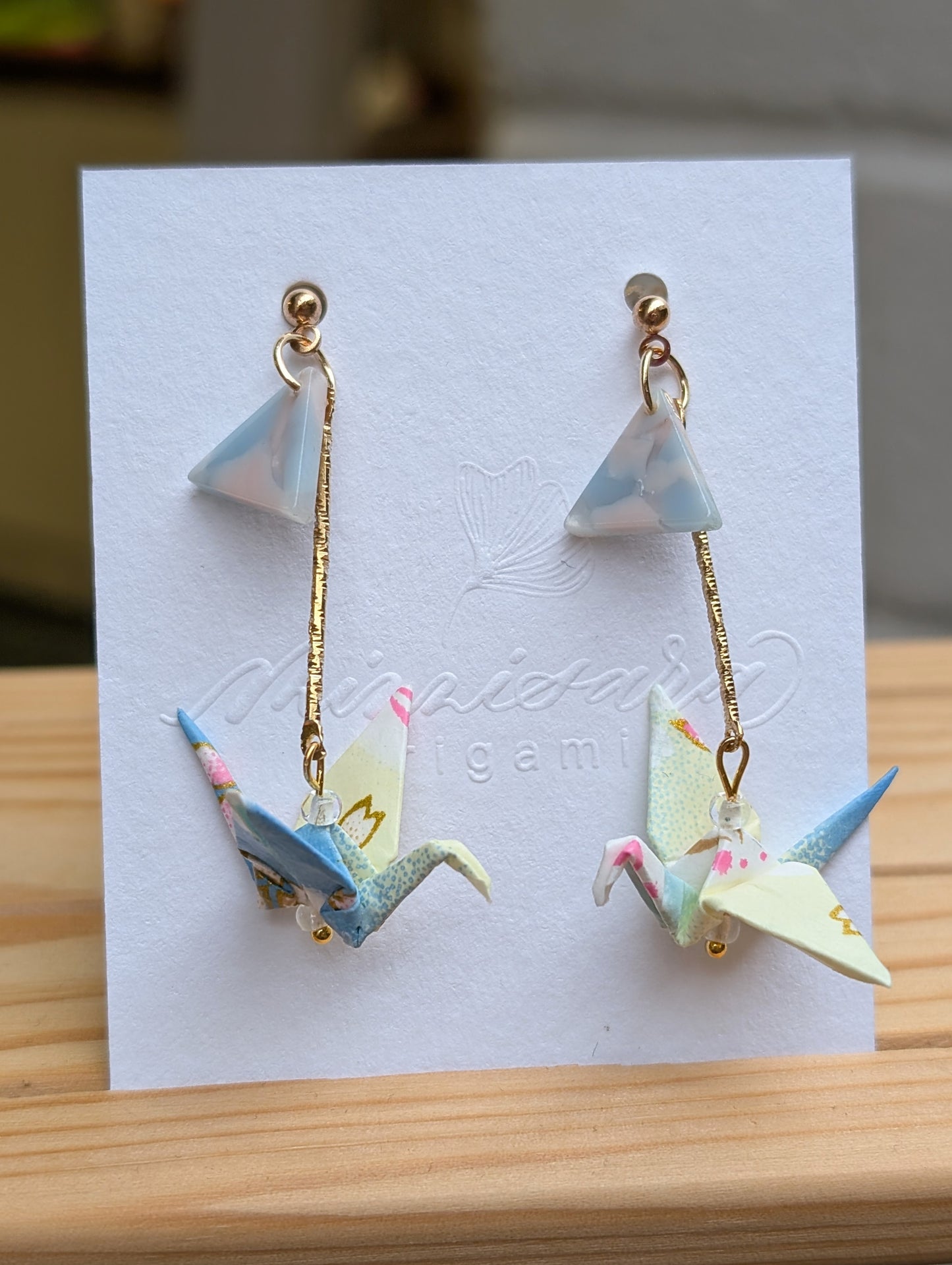 Handmade Origami Crane Earrings - Multiple styles To Choose From