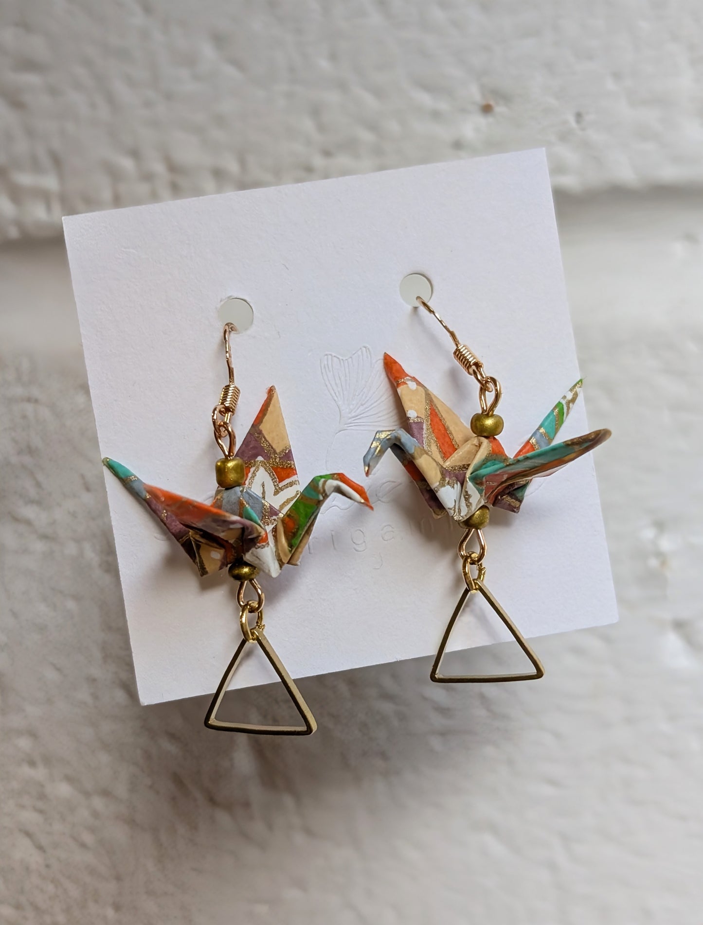 Handmade Origami Crane Earrings - Multiple styles To Choose From