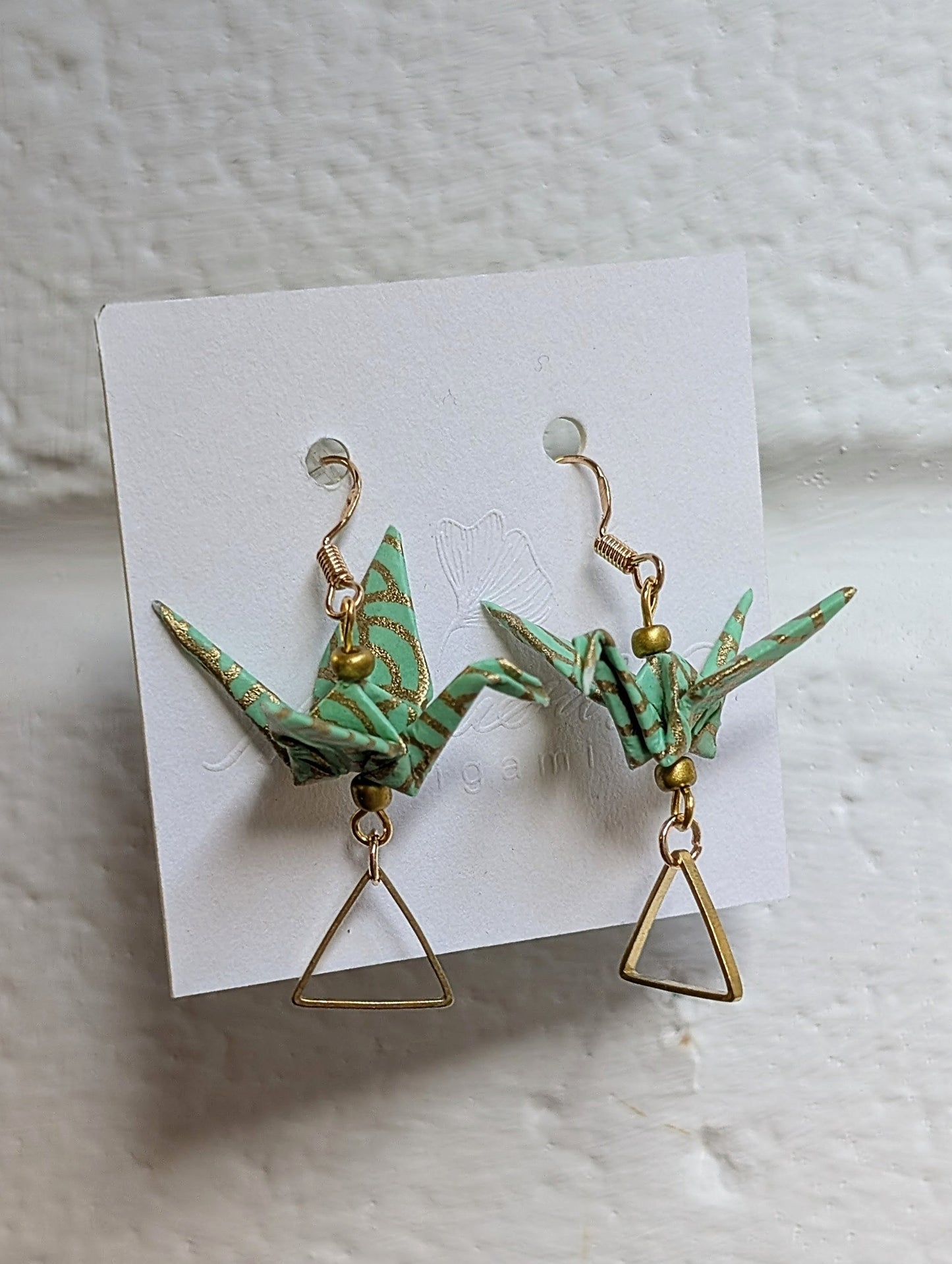 Handmade Origami Crane Earrings - Multiple styles To Choose From