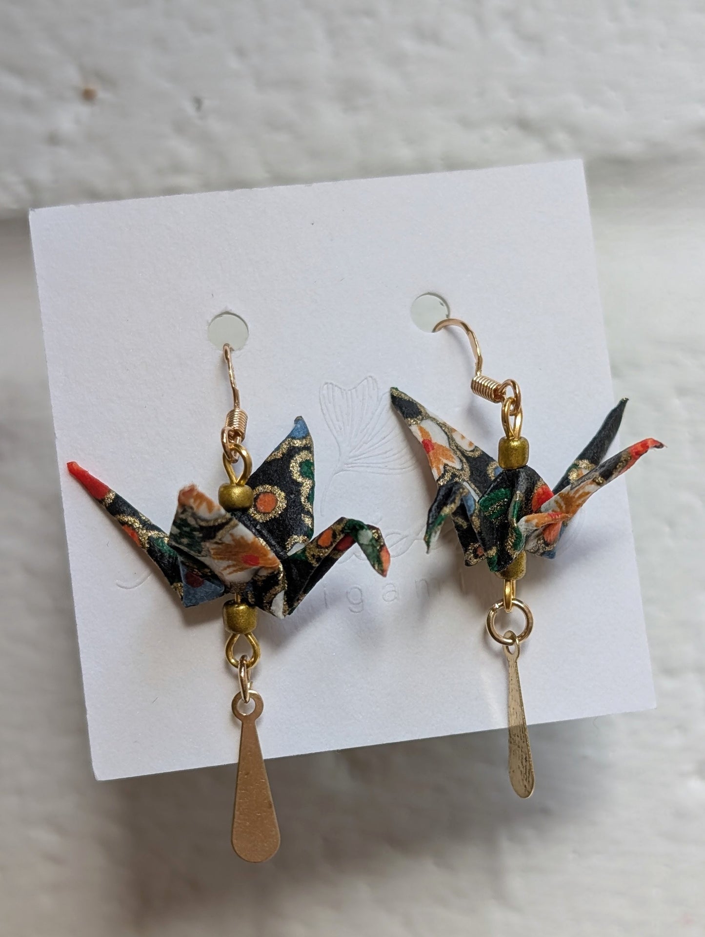 Handmade Origami Crane Earrings - Multiple styles To Choose From