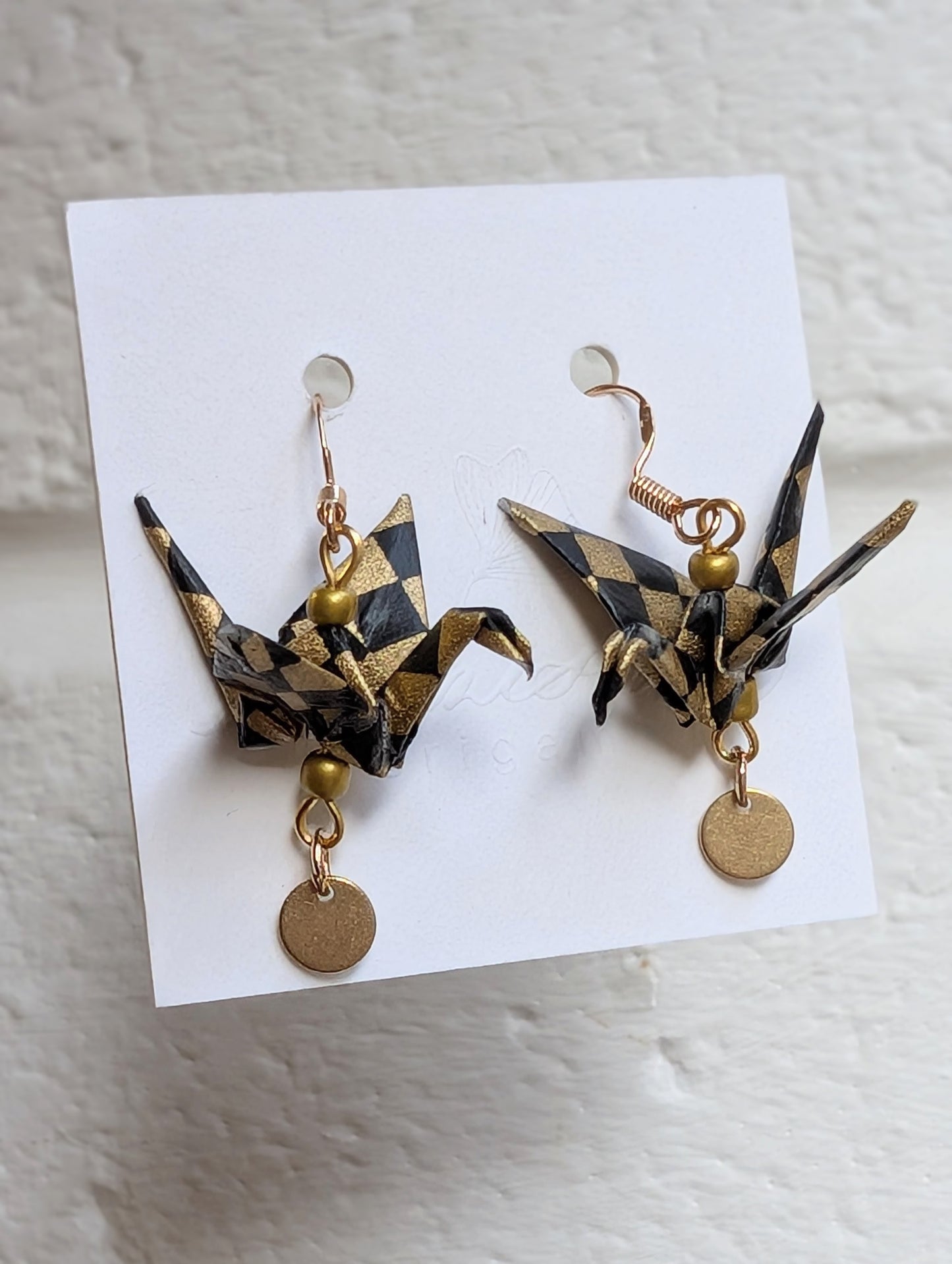 Handmade Origami Crane Earrings - Multiple styles To Choose From