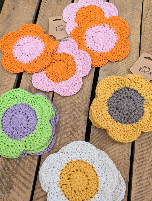 Flower Coasters - Set Of 4