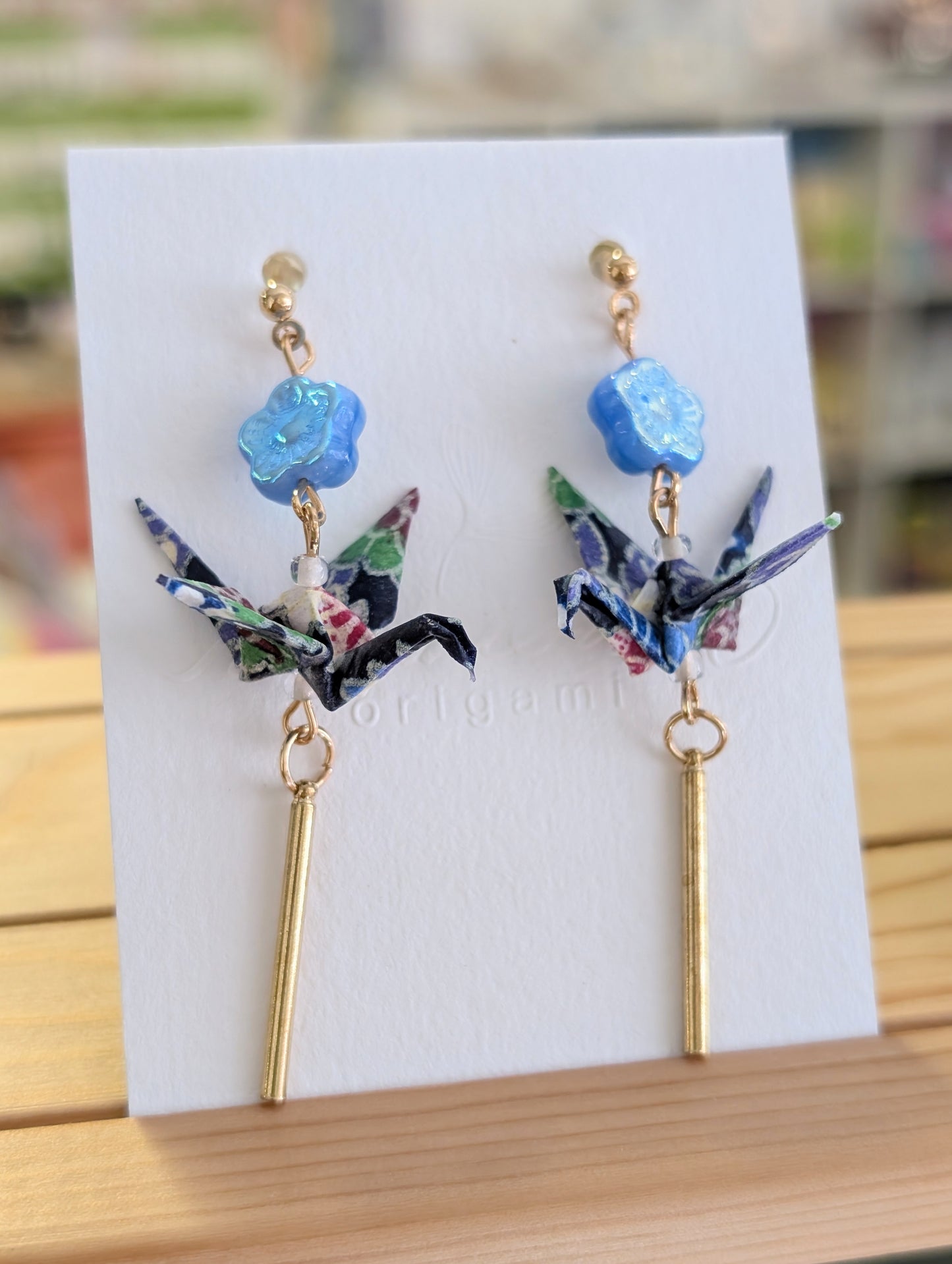 Handmade Origami Crane Earrings - Multiple styles To Choose From
