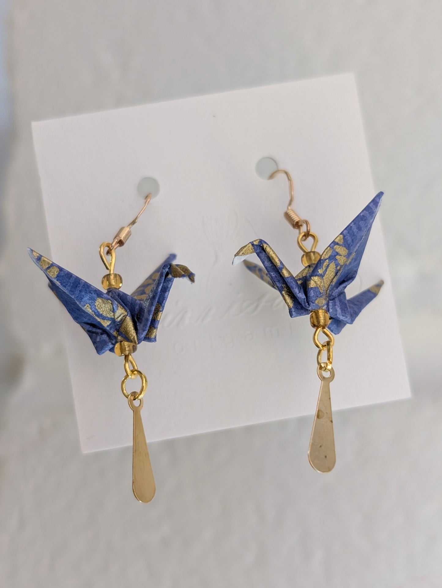 Handmade Origami Crane Earrings - Multiple styles To Choose From