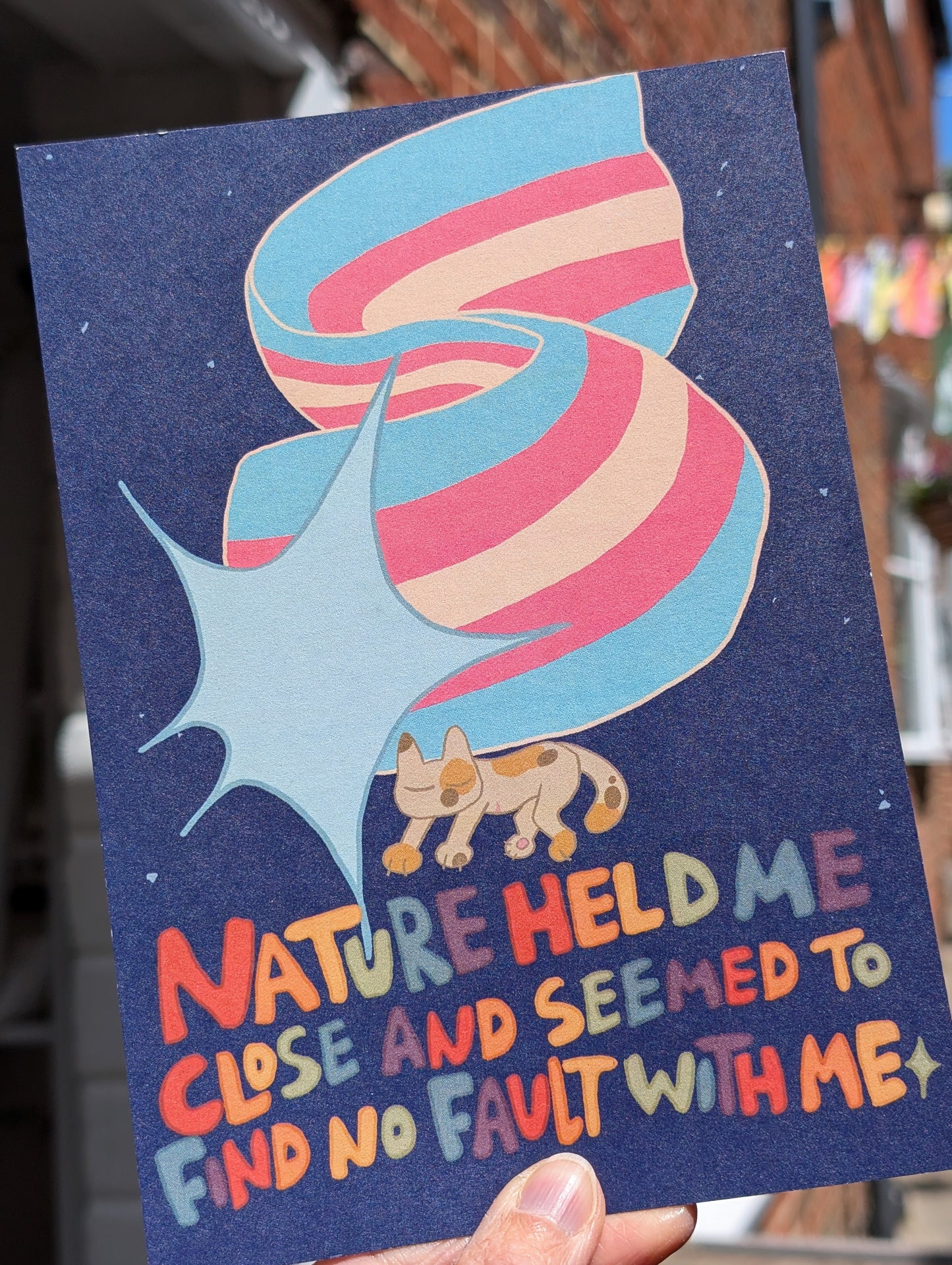 'Nature Held Me' A5 Trans Pride Print