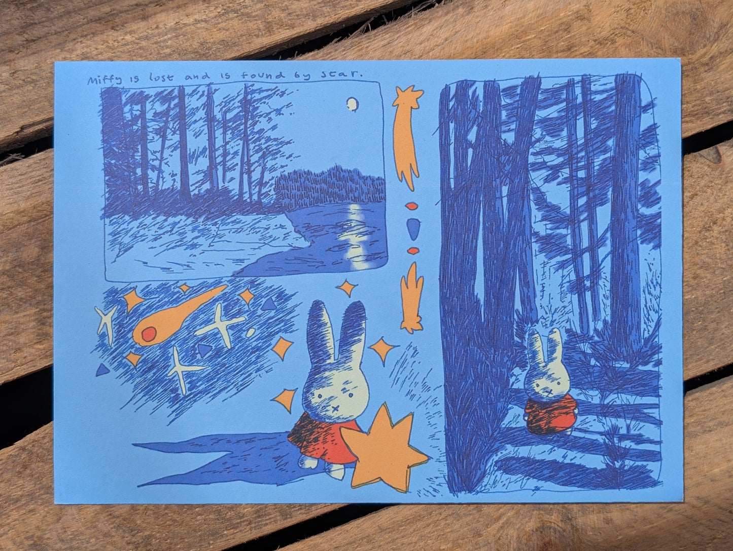 'Miffy Is Lost' A5 Print