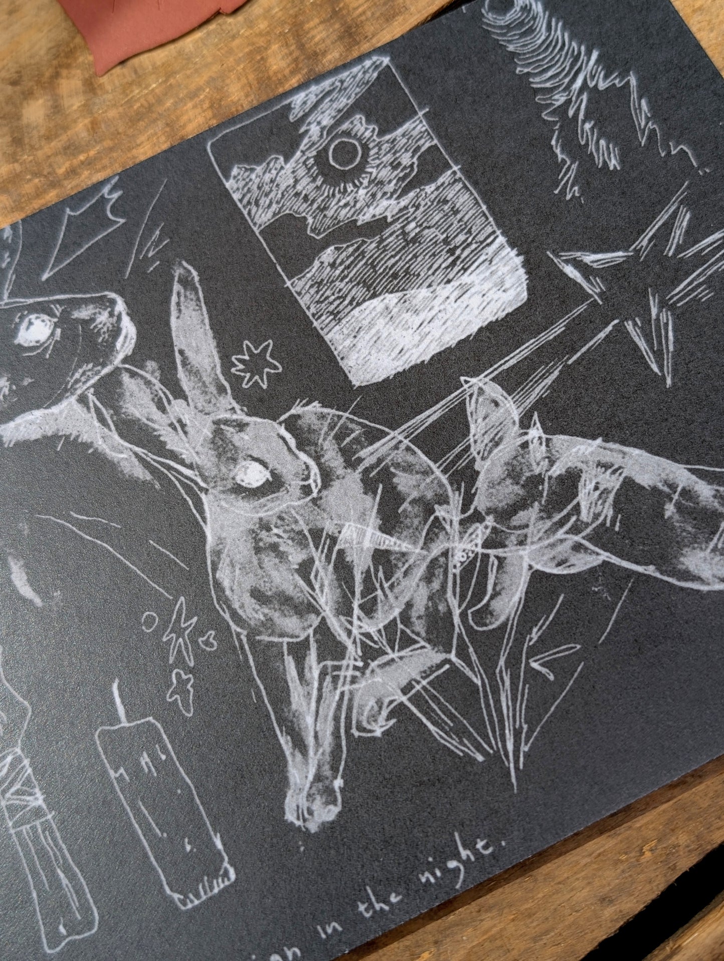'Rabbit Receives A Sign' A5 Print
