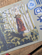 'Woodland Wolf' A5 Print