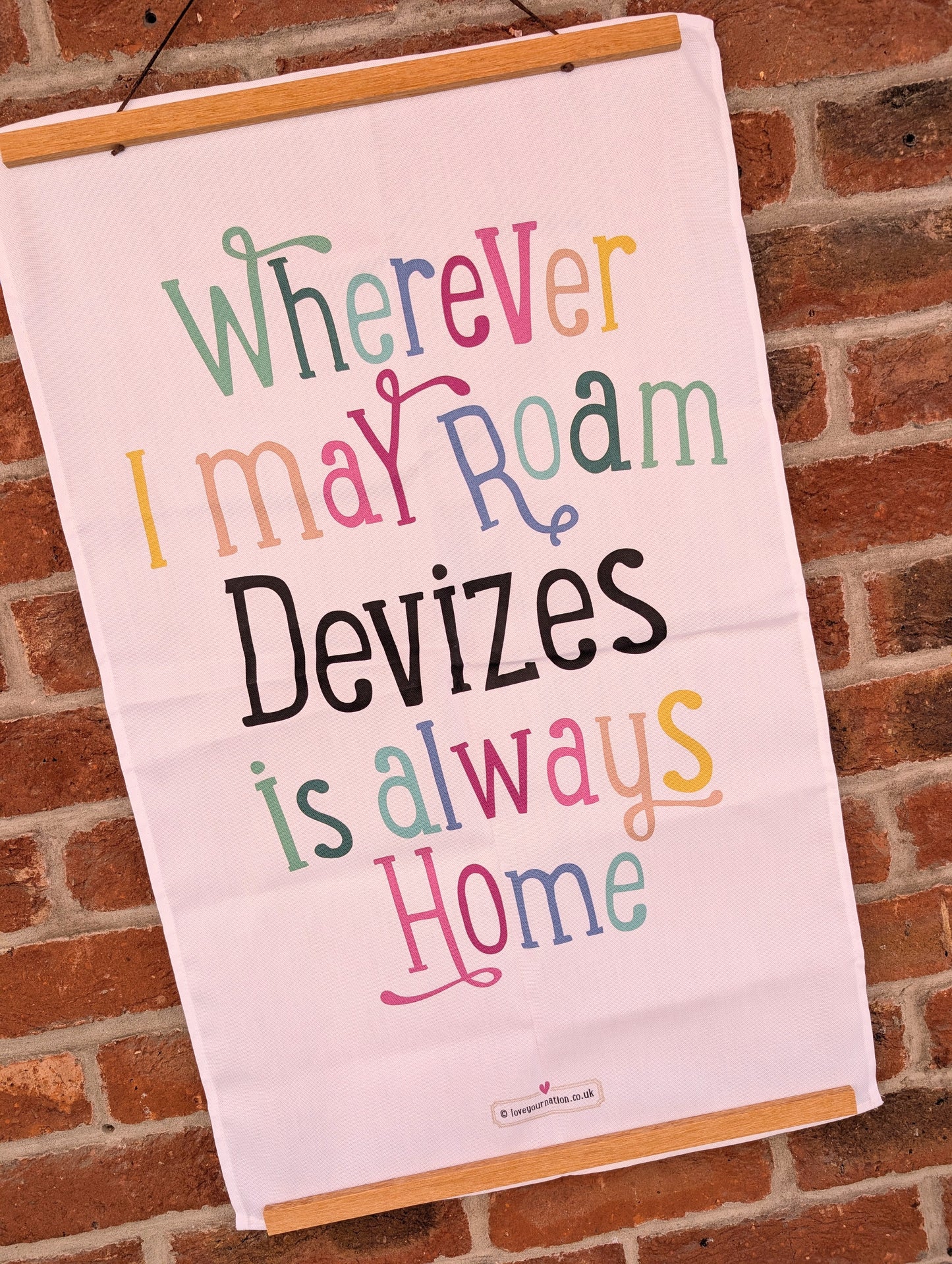 'Devizes Is Always Home' Tea Towel