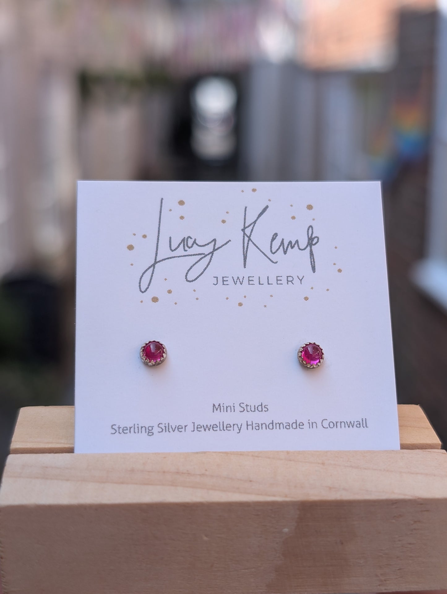Sterling Silver Gemstone Mini Studs - 6 stones available