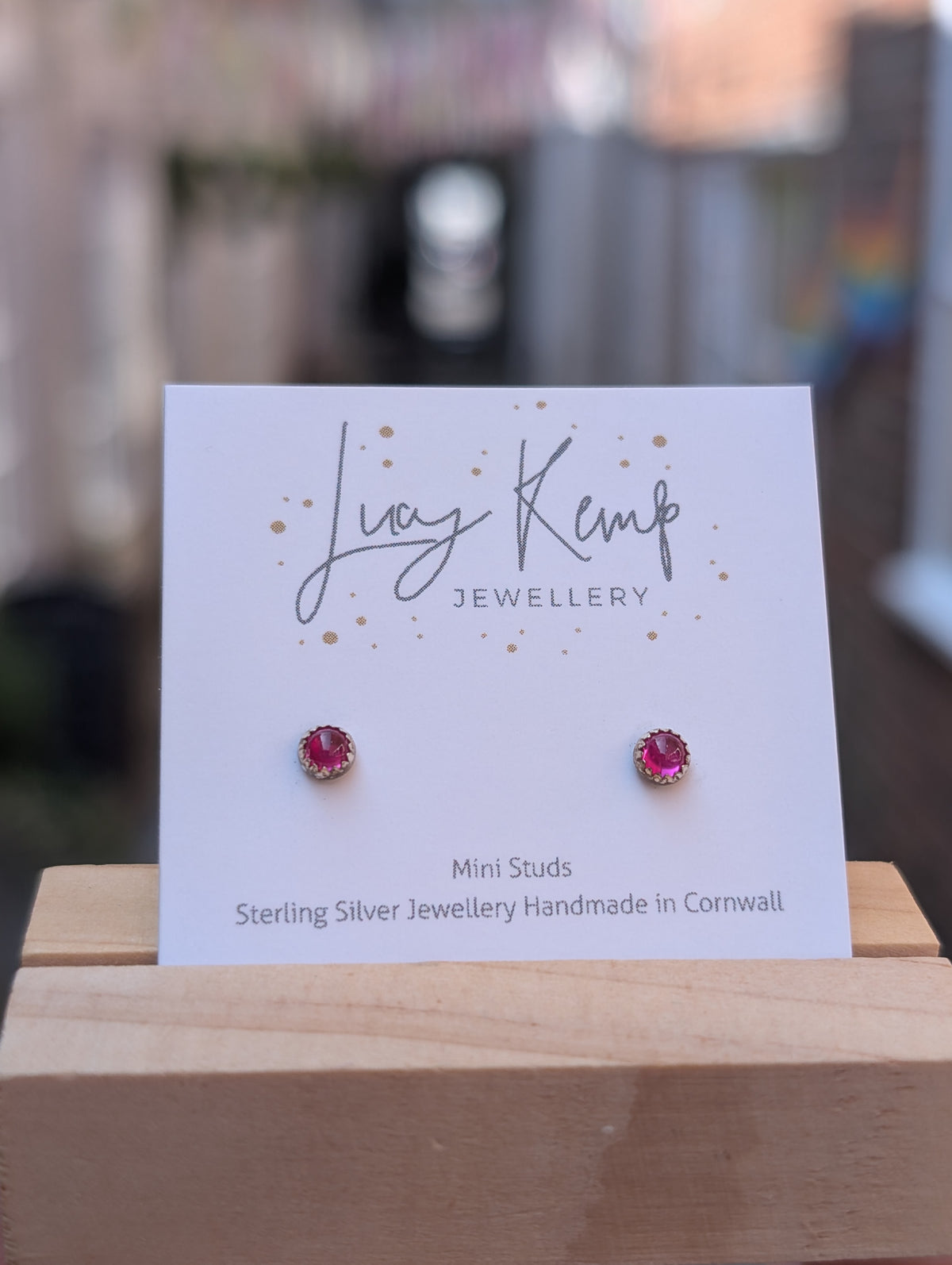 Sterling Silver Gemstone Mini Studs - 6 stones available