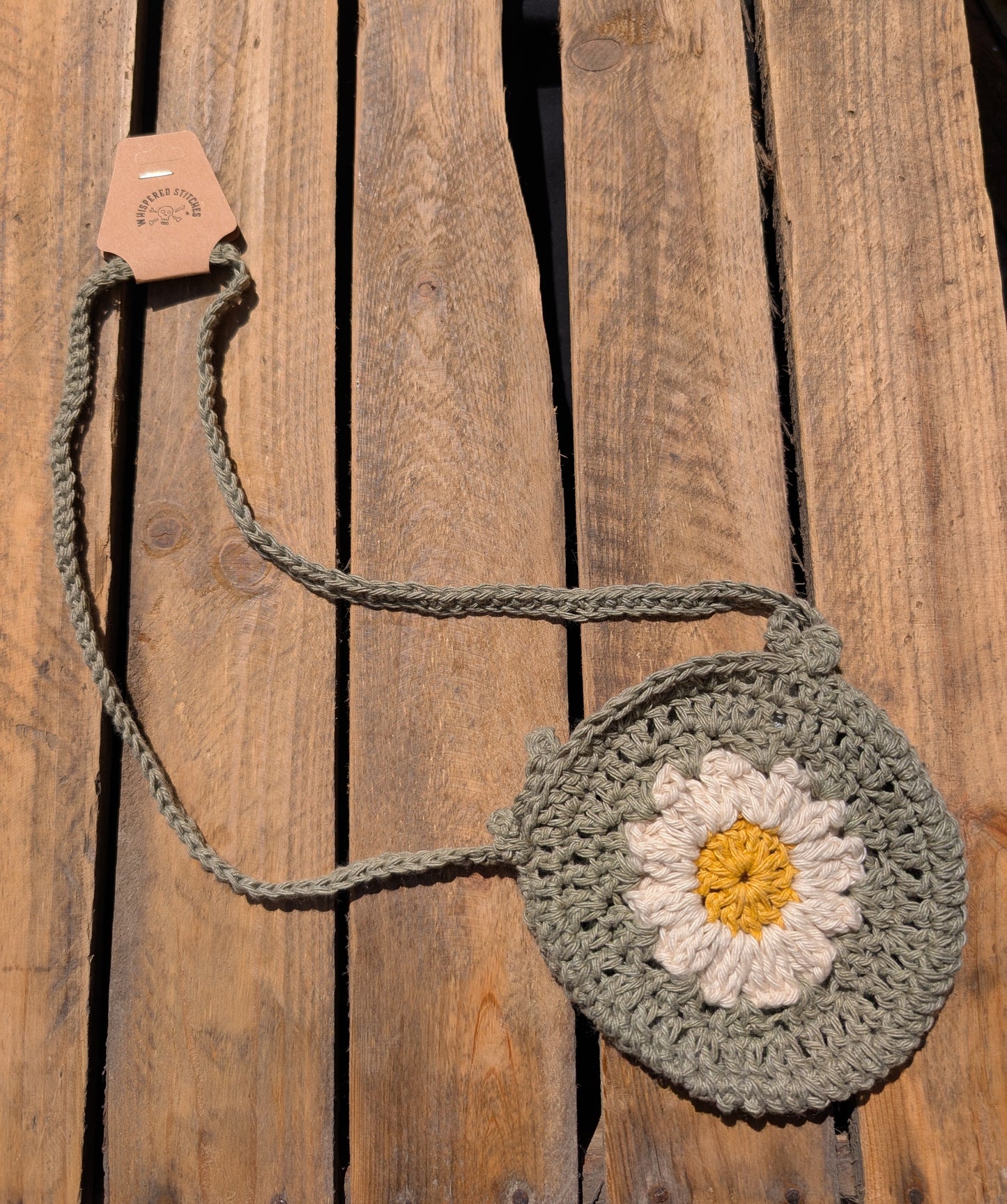 Children's Mini Crochet Sunflower Bag - 7 available colours