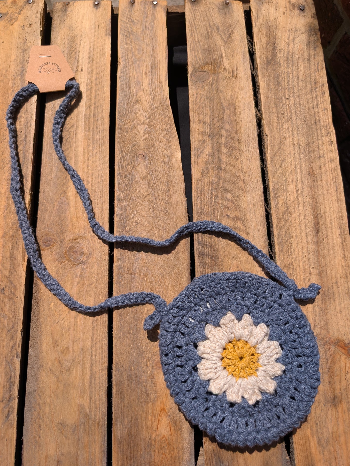 Children's Mini Crochet Sunflower Bag - 7 available colours