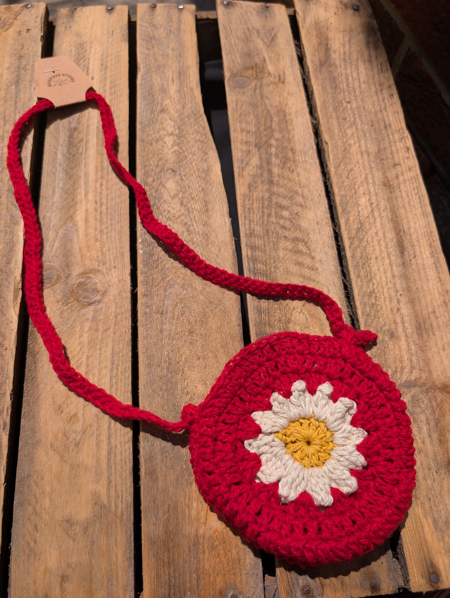 Children's Mini Crochet Sunflower Bag - 7 available colours