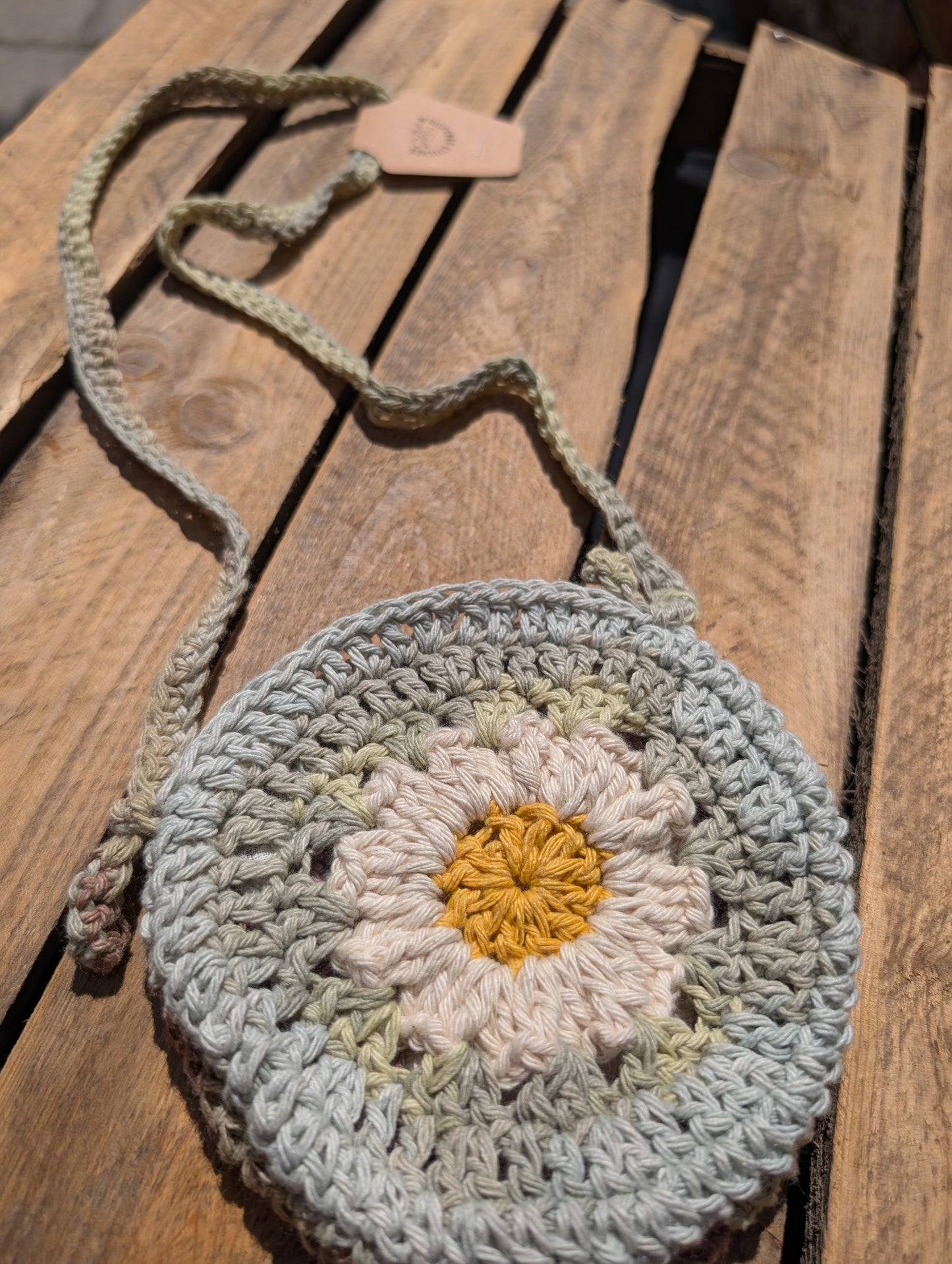 Children's Mini Crochet Sunflower Bag - 7 available colours