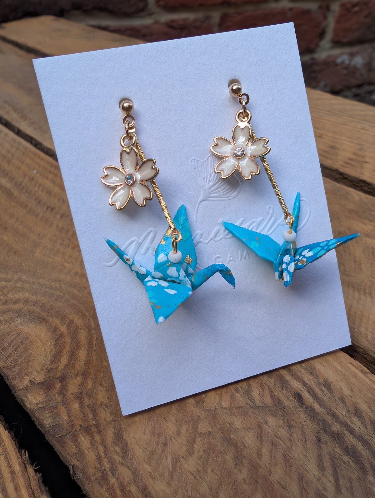 Handmade Origami Crane Earrings - Multiple styles To Choose From