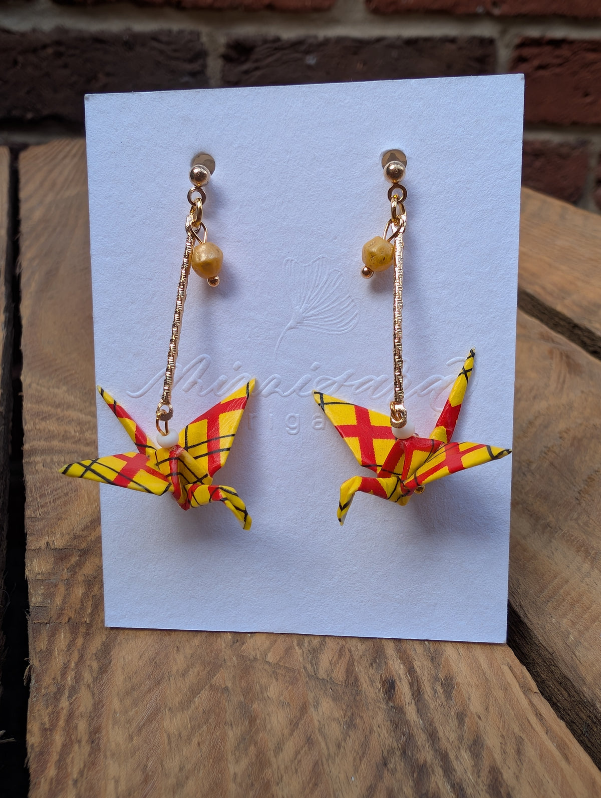 Handmade Origami Crane Earrings - Multiple styles To Choose From