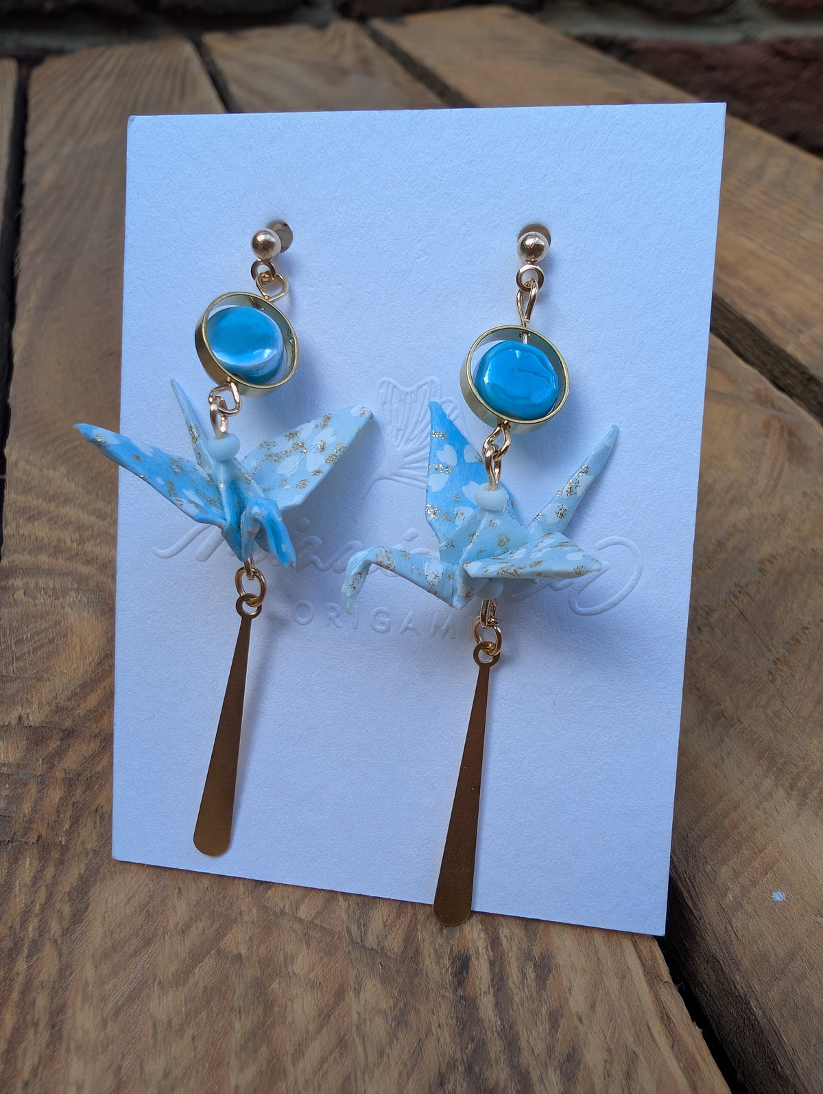 Handmade Origami Crane Earrings - Multiple styles To Choose From