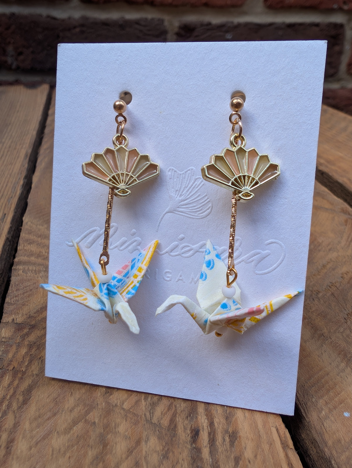 Handmade Origami Crane Earrings - Multiple styles To Choose From