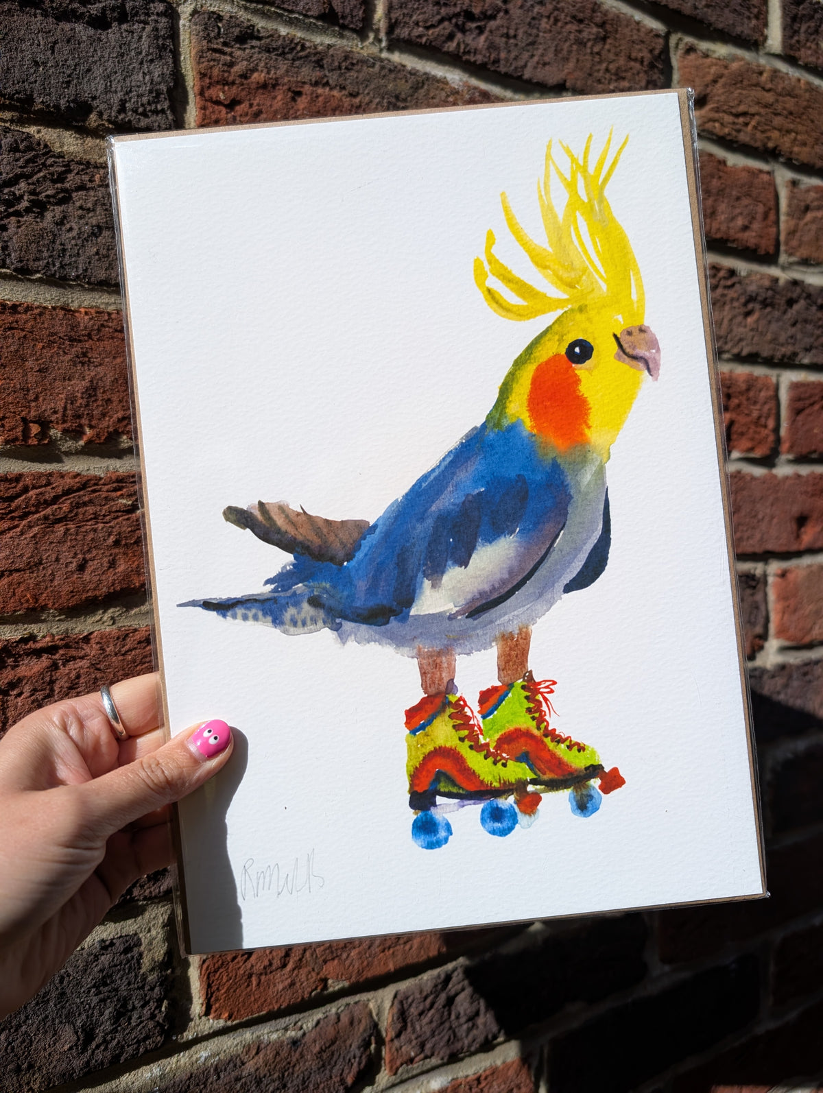 Roller Cockatoo Print - Available in 2 sizes