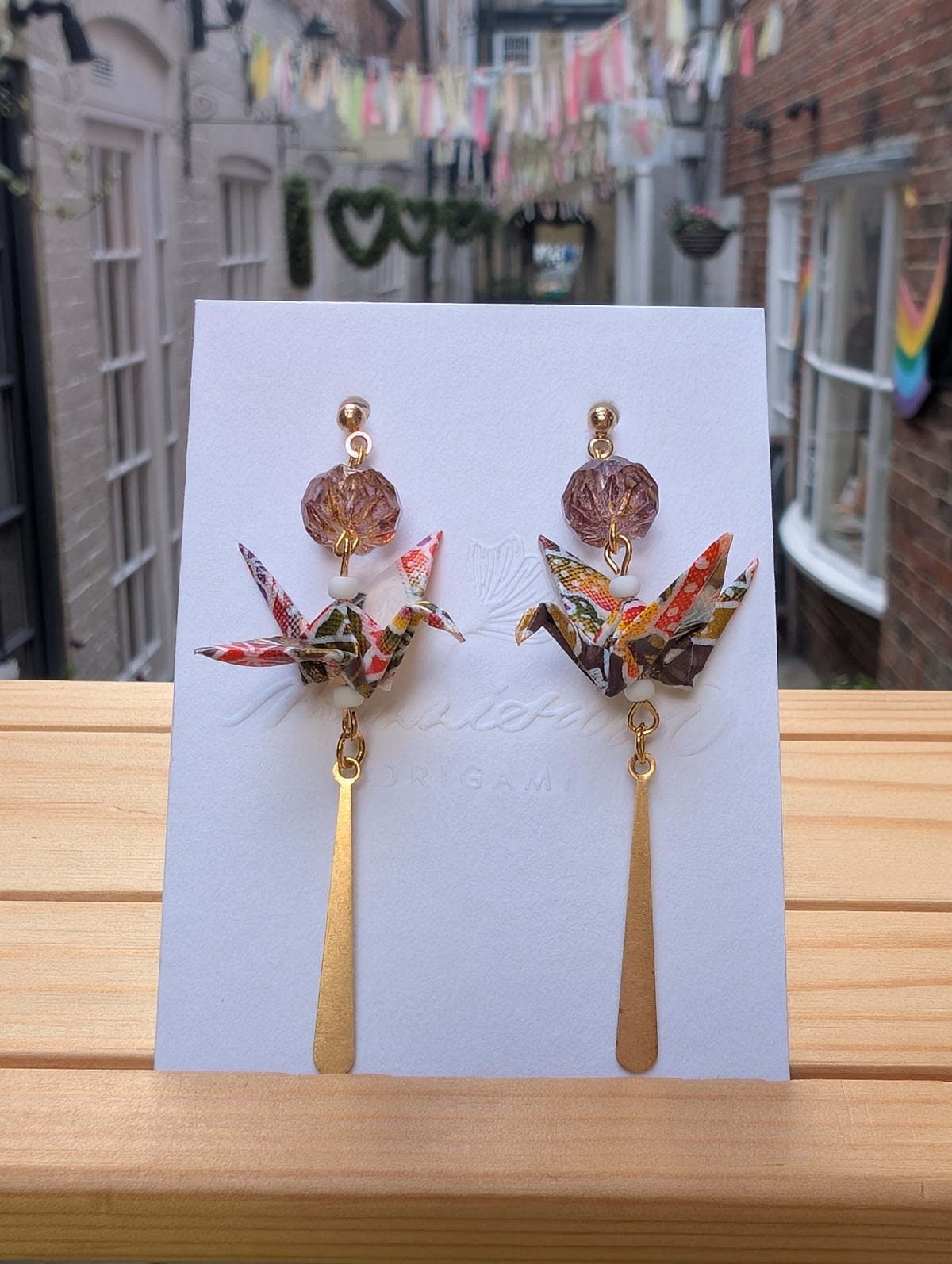 Handmade Origami Crane Earrings - Multiple styles To Choose From