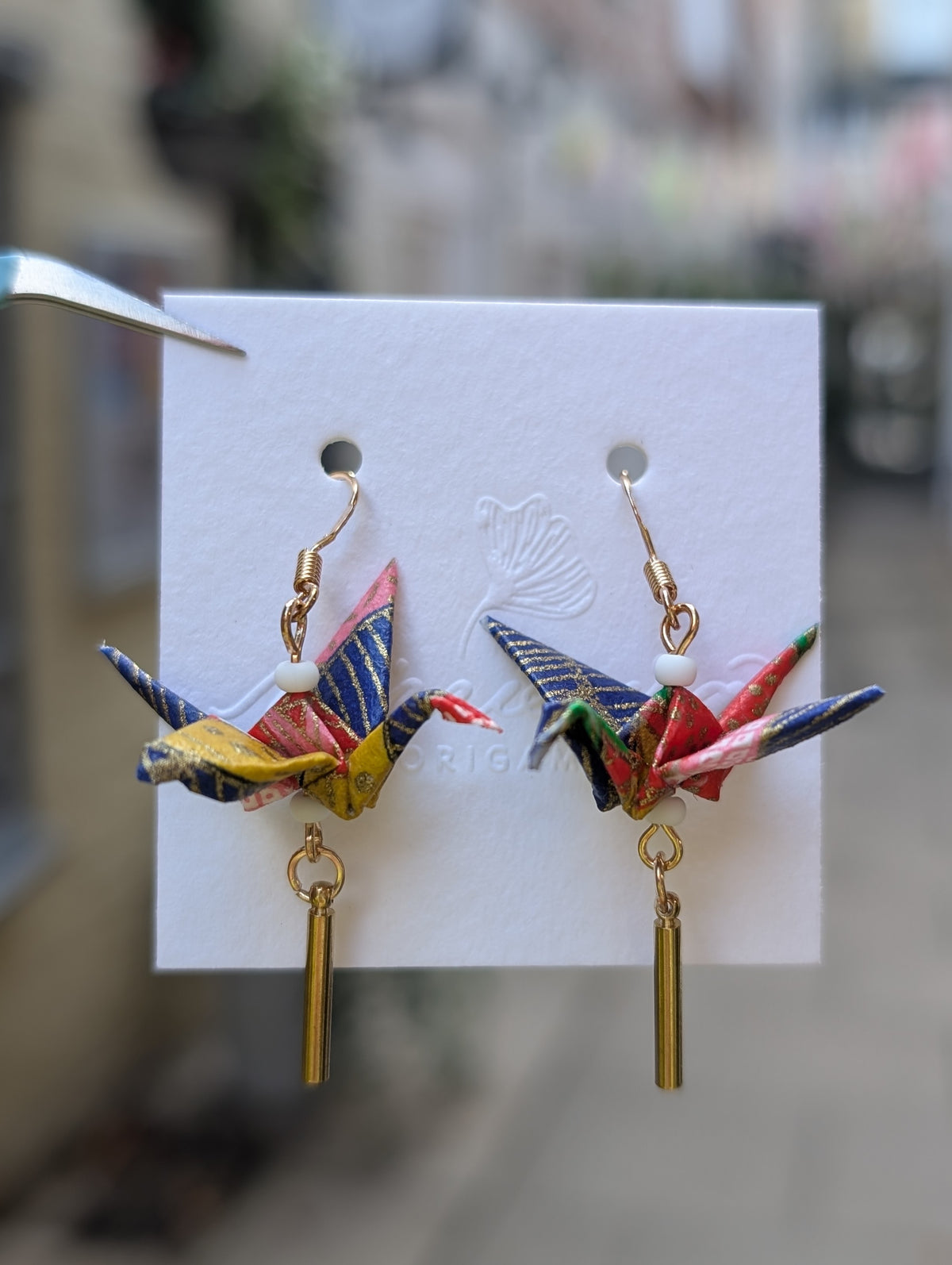Handmade Origami Crane Earrings - Multiple styles To Choose From
