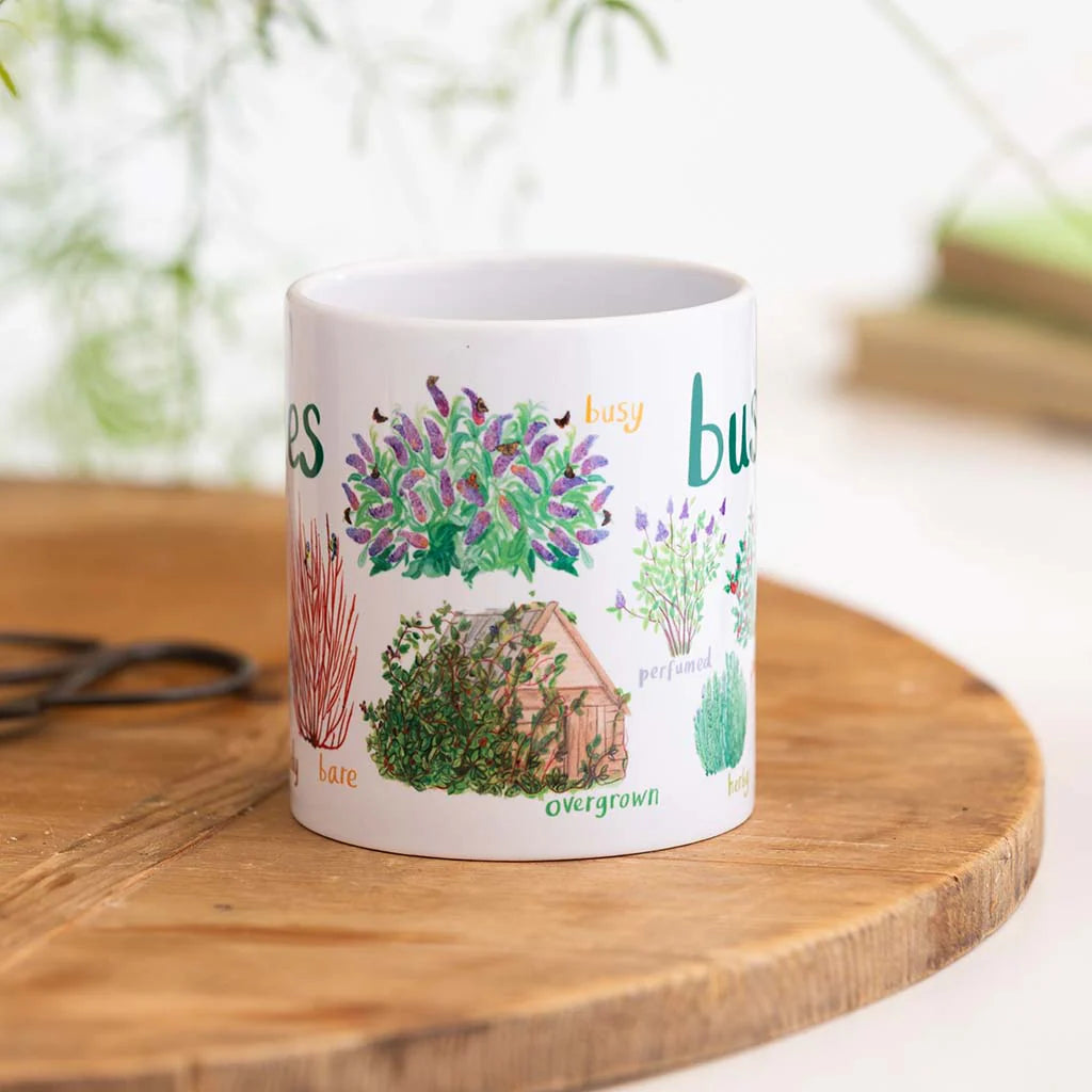 Bushes Ceramic Bird Mug