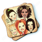 Spice Girls Wooden Coaster