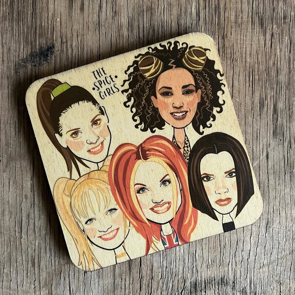 Spice Girls Wooden Coaster
