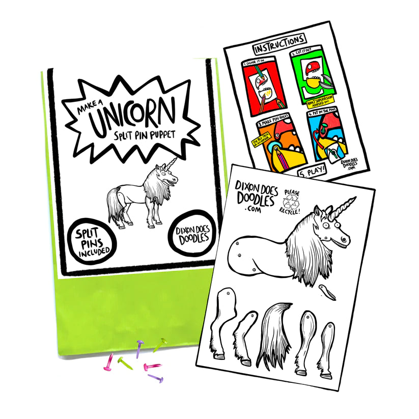 Unicorn Split Pin Puppet Craft Kit