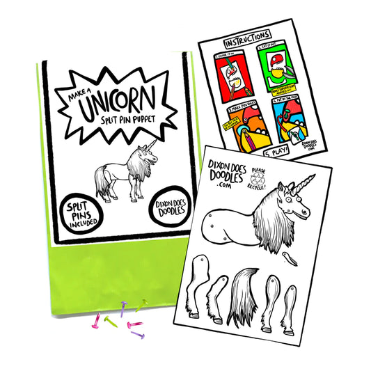 Unicorn Split Pin Puppet Craft Kit