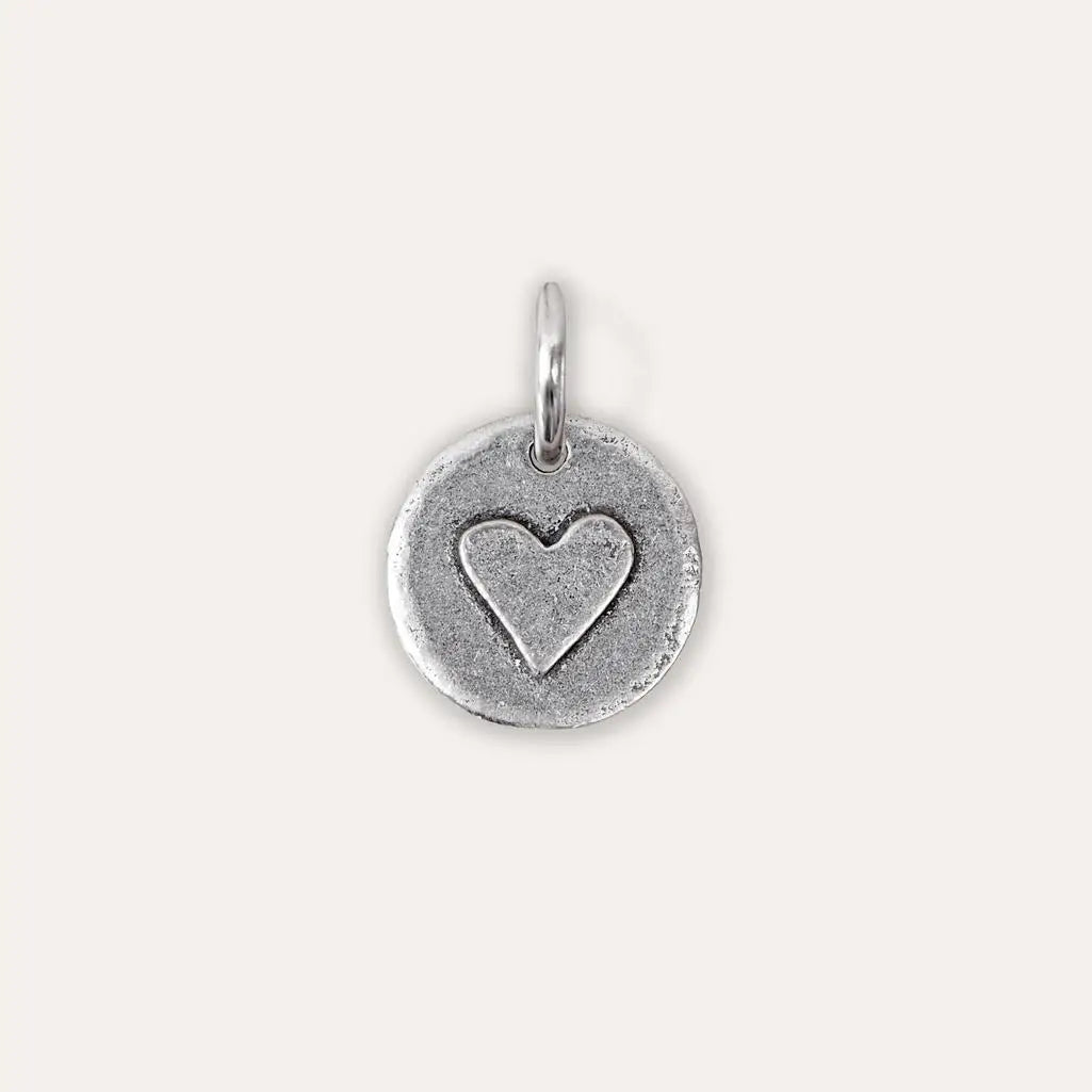 Heart 'A Little Bit Of Love' Pewter Charm