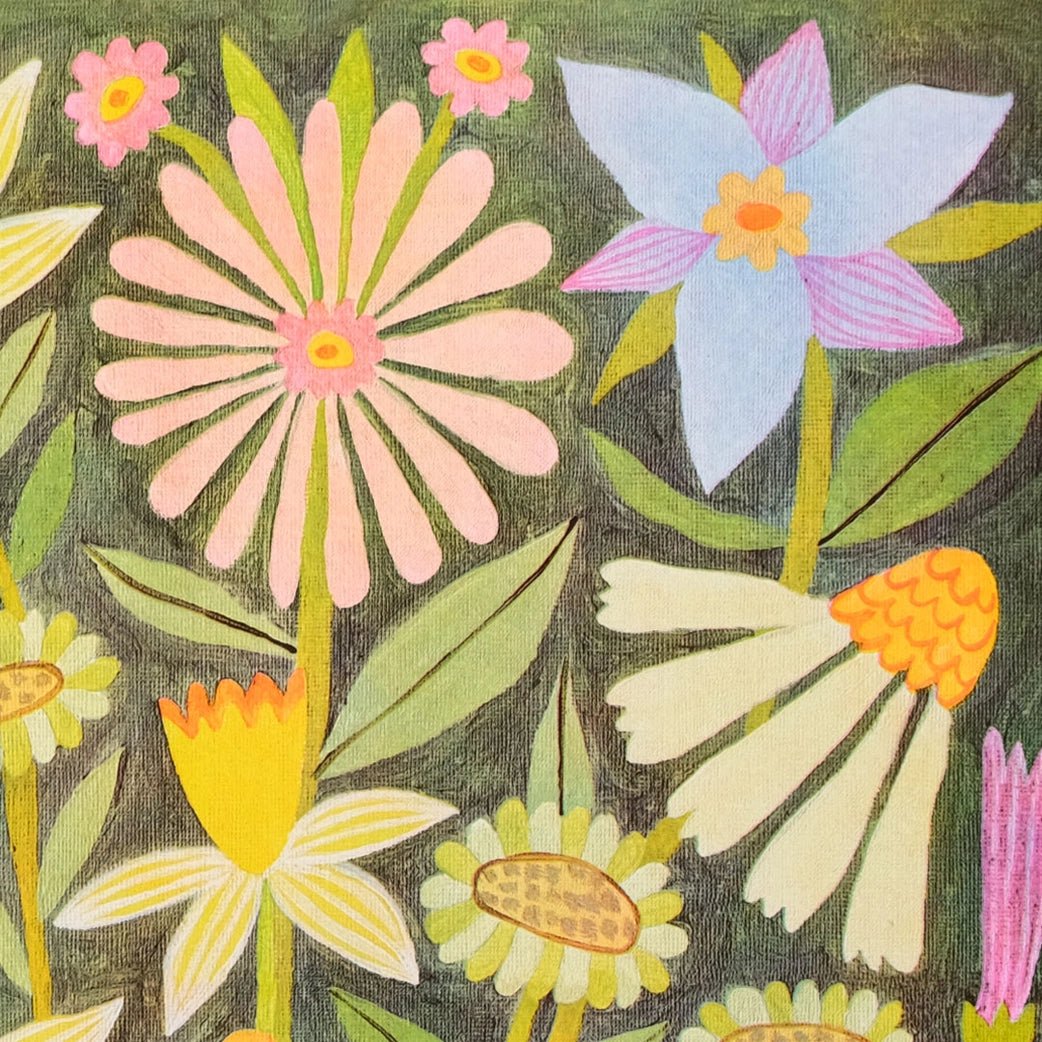 Floral Bowl A3 Risograph Print