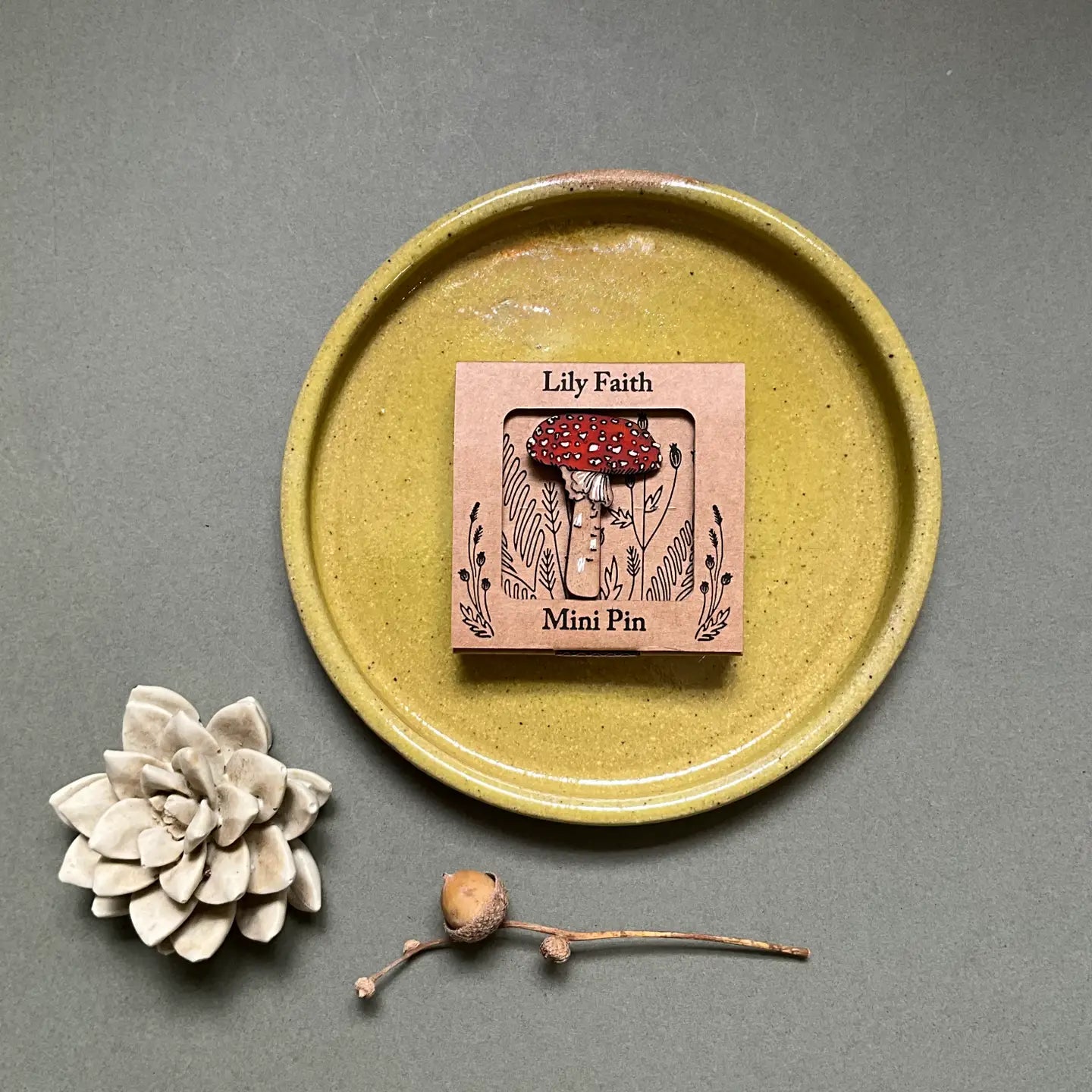 Fly Agaric Mini Pin Brooch