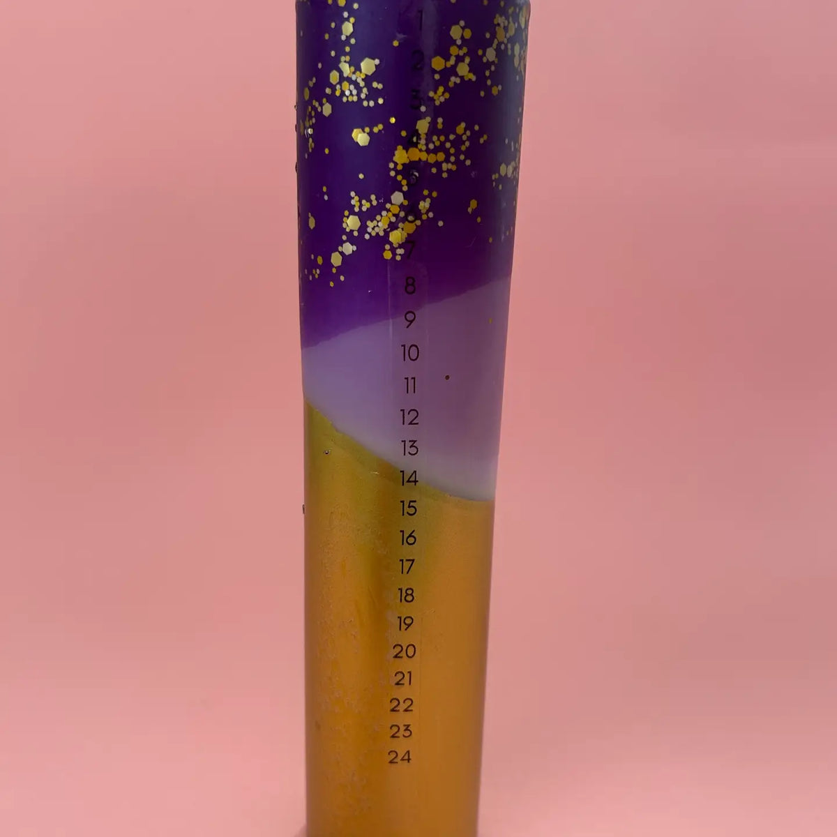 Pillar Advent Candle - Guilded Plum