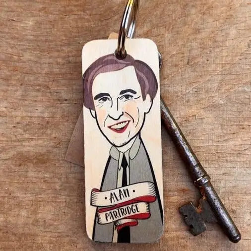 Alan Partridge Wooden Keyring