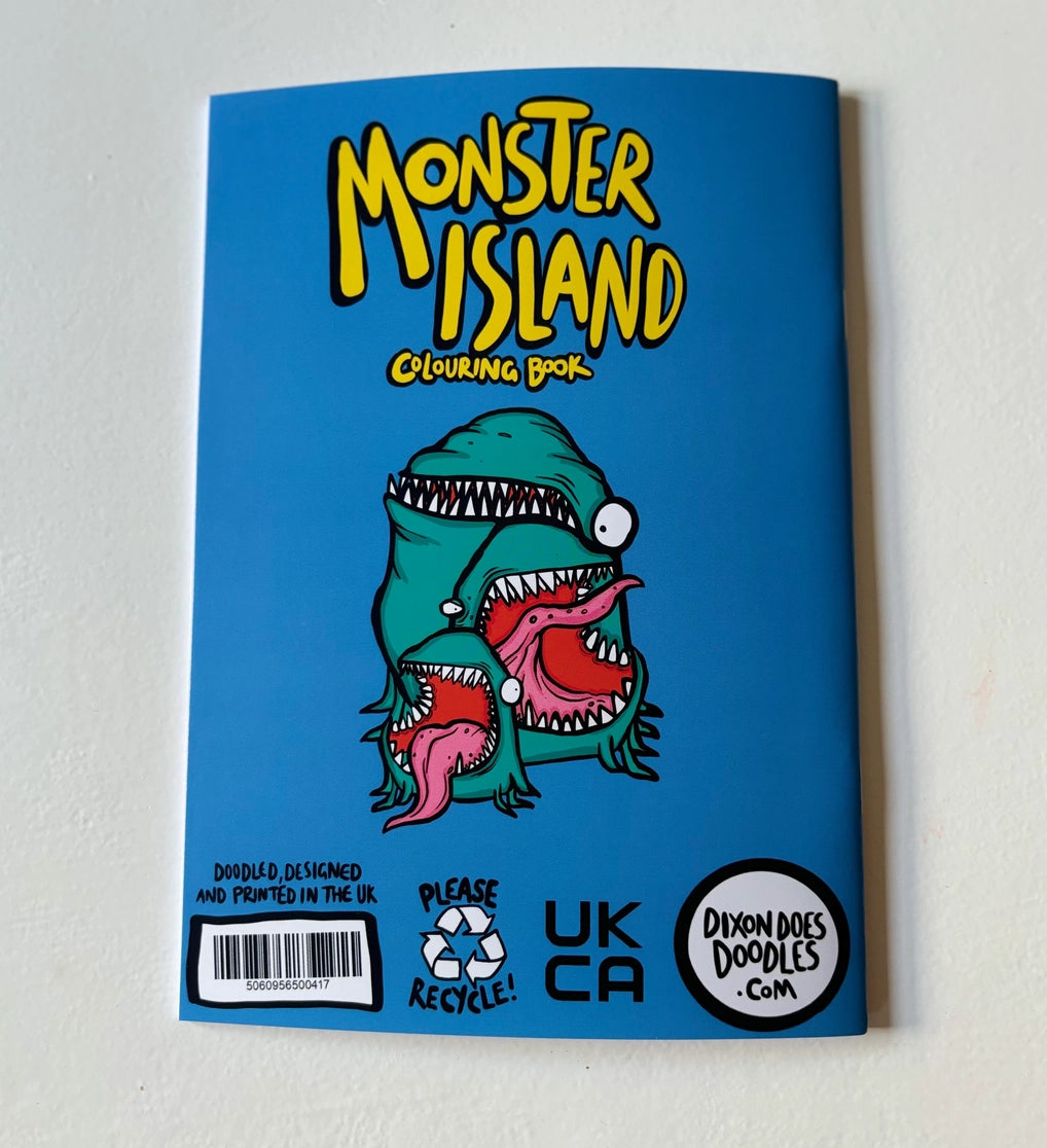 Monster island Colouring Book