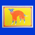 Italian Greyhound Risograph Mini Print - A5