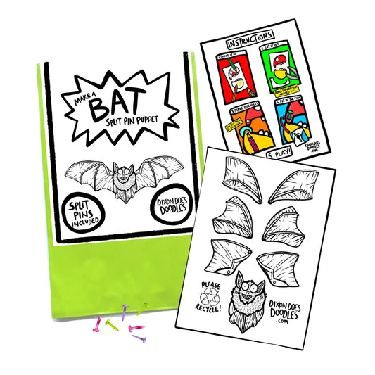 Bat Split Pin Puppet Craft Kit