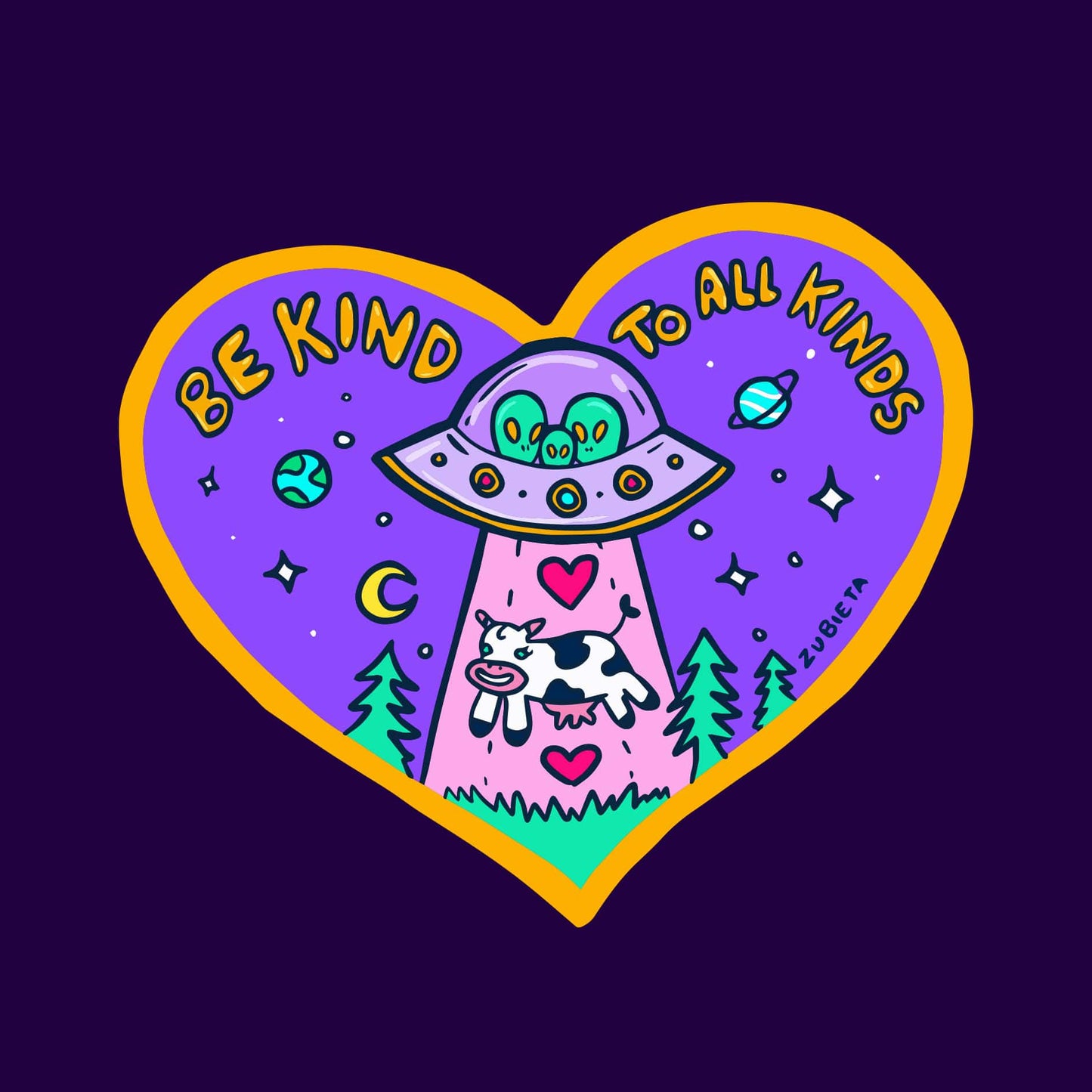 Be Kind To All Kinds Square Print
