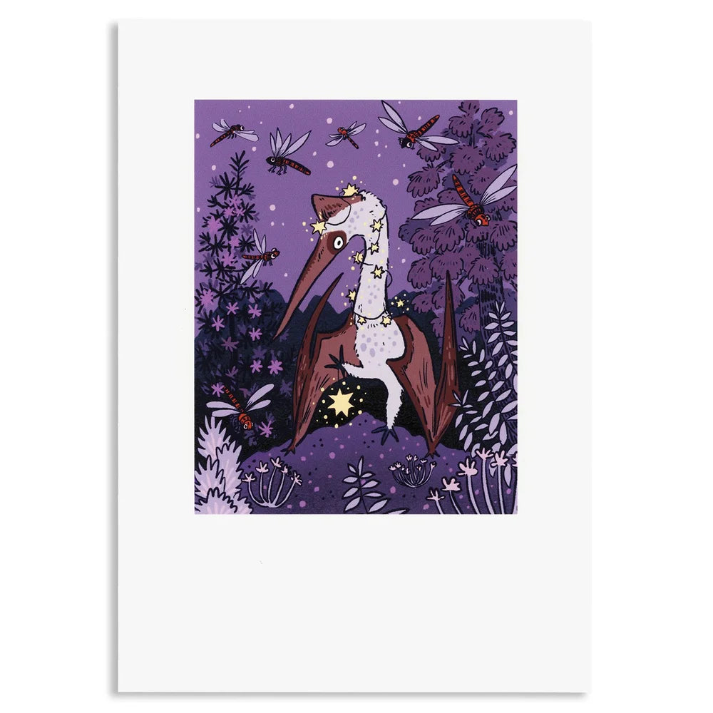 Quetzalcoatlus 'Dinos and Stars' Print - 2 Sizes Available