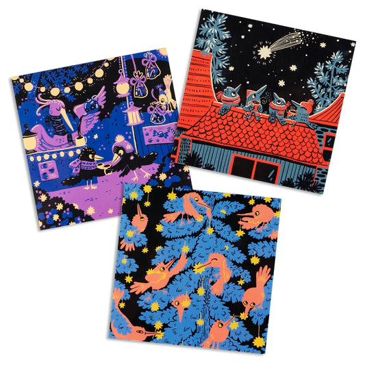 Bird Themed Colour Combo Card Pack - 3 Cards