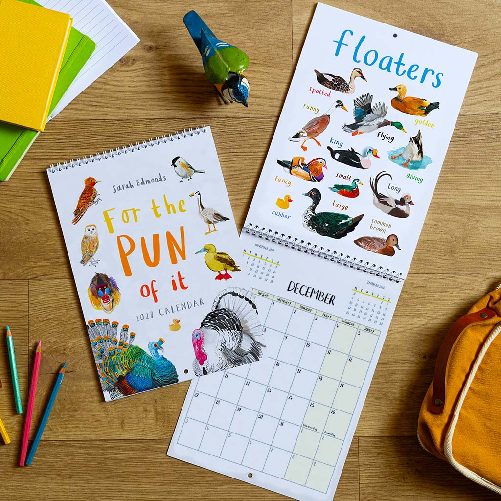 2027 'for the Pun of It' Wall Calendar