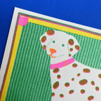 Dalmatian Risograph Mini Print - A5